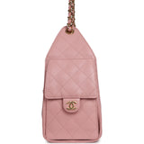 Chanel Small 25 Hobo Bag Pink Caviar Gold Hardware - Thumbnail View 3