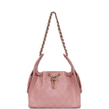 Chanel Small 25 Hobo Bag Pink Caviar Gold Hardware - Thumbnail View 7