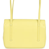 Chanel Small Preppy Coco Flap Bag Light Yellow Caviar Brushed Gold Hardware - Thumbnail View 4