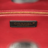 Chanel Small Cerf Shopping Bag Black Croc Embossed Calfskin Gold Hardware - Thumbnail View 8