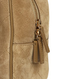 Chanel Small "Perfect Bowling" Bag Dark Beige Suede Gold Hardware - Thumbnail View 8