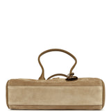 Chanel Small "Perfect Bowling" Bag Dark Beige Suede Gold Hardware - Thumbnail View 6