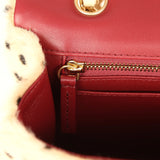 Chanel "Cheetah Print" Medium Flap Bag Light Beige Calf Hair and Black Lambskin Gold Hardware - Thumbnail View 9