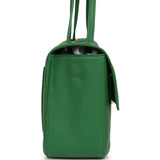 Chanel Maxi "Souplissimo" Small Flap Bag Green Grained Calfskin Gold Hardware - Thumbnail View 3