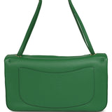 Chanel Maxi "Souplissimo" Small Flap Bag Green Grained Calfskin Gold Hardware - Thumbnail View 4