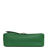 Chanel Maxi "Souplissimo" Small Flap Bag Green Grained Calfskin Gold Hardware - Thumbnail View 6