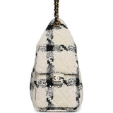 Chanel Small 25 Hobo Bag White, Black Tweed Gold Hardware - Thumbnail View 3