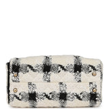 Chanel Small 25 Hobo Bag White, Black Tweed Gold Hardware - Thumbnail View 7