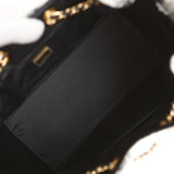 Chanel Small 25 Hobo Bag White, Black Tweed Gold Hardware - Thumbnail View 9