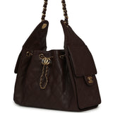 Chanel Small 25 Hobo Bag Dark Brown Caviar Gold Hardware - Thumbnail View 5