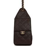 Chanel Small 25 Hobo Bag Dark Brown Caviar Gold Hardware - Thumbnail View 3