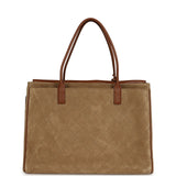 Chanel XXL "Urban Essential" Shopping Tote Dark Beige Suede, Camel Grained Calfskin Gold Hardware - Thumbnail View 4