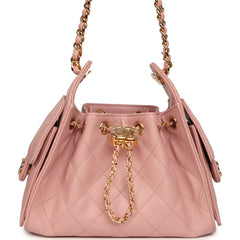 Chanel Mini 25 Hobo Bag Light Pink Caviar Gold Hardware
