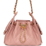 Chanel Mini 25 Hobo Bag Light Pink Caviar Gold Hardware - Thumbnail View 1