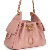 Chanel Mini 25 Hobo Bag Light Pink Caviar Gold Hardware - Thumbnail View 2