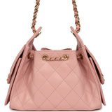 Chanel Mini 25 Hobo Bag Light Pink Caviar Gold Hardware - Thumbnail View 4