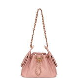 Chanel Mini 25 Hobo Bag Light Pink Caviar Gold Hardware - Thumbnail View 6