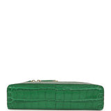 Chanel Top Handle Long Vanity Case with Chain Green Croc Embossed Calfskin Gold Hardware - Thumbnail View 6