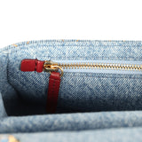 Chanel Mini "Souplissimo" Flap Bag Blue Denim Gold Hardware - Thumbnail View 10