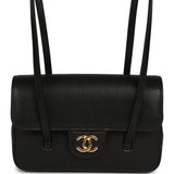 Chanel Mini Preppy Coco Clutch with Straps Black Shiny Caviar Brushed Gold Hardware - Thumbnail View 1
