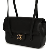 Chanel Mini Preppy Coco Clutch with Straps Black Shiny Caviar Brushed Gold Hardware - Thumbnail View 5