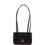 Chanel Mini Preppy Coco Clutch with Straps Black Shiny Caviar Brushed Gold Hardware - Thumbnail View 7