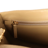 Chanel Maxi "Souplissimo" Small Flap Bag Dark Beige Suede Gold Hardware - Thumbnail View 11