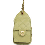 Chanel Mini 25 Hobo Bag Green Caviar Gold Hardware - Thumbnail View 3