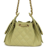 Chanel Mini 25 Hobo Bag Green Caviar Gold Hardware - Thumbnail View 4
