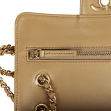 Chanel Mini "Souplissimo" Flap Bag Beige Suede Gold Hardware - Thumbnail View 8
