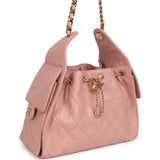 Chanel Small 25 Hobo Bag Light Pink Caviar Gold Hardware - Thumbnail View 2
