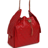 Chanel Medium 25 Hobo Bag Dark Red Caviar Gold Hardware - Thumbnail View 2