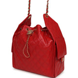 Chanel Medium 25 Hobo Bag Dark Red Caviar Gold Hardware - Thumbnail View 5