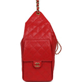 Chanel Medium 25 Hobo Bag Dark Red Caviar Gold Hardware - Thumbnail View 3