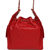 Chanel Medium 25 Hobo Bag Dark Red Caviar Gold Hardware - Thumbnail View 4