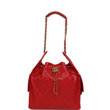 Chanel Medium 25 Hobo Bag Dark Red Caviar Gold Hardware - Thumbnail View 7