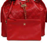 Chanel Medium 25 Hobo Bag Dark Red Caviar Gold Hardware - Thumbnail View 8