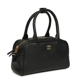 Chanel Mini Bowling Bag with Strap Black Calfskin Gold Hardware - Thumbnail View 2