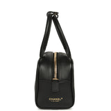 Chanel Mini Bowling Bag with Strap Black Calfskin Gold Hardware - Thumbnail View 5