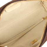 Chanel Small "Perfect Bowling" Bag Dark Brown Suede Gold Hardware - Thumbnail View 8