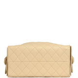 Chanel Medium 25 Hobo Bag Light Beige Caviar Antique Gold Hardware - Thumbnail View 6