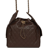 Chanel Medium 25 Hobo Bag Dark Brown Caviar Gold Hardware - Thumbnail View 1