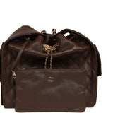 Chanel Medium 25 Hobo Bag Dark Brown Caviar Gold Hardware - Thumbnail View 8