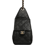 Chanel Small 25 Hobo Bag Black Caviar Gold Hardware - Thumbnail View 3