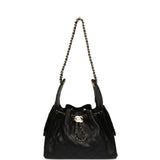 Chanel Small 25 Hobo Bag Black Caviar Gold Hardware - Thumbnail View 6