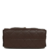 Chanel Mini 25 Hobo Bag Dark Brown Caviar Gold Hardware - Thumbnail View 7