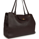 Chanel XXL "It Girl" Shopping Tote Brown Grained Calfskin Gold Hardware - Thumbnail View 2