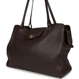 Chanel XXL "It Girl" Shopping Tote Brown Grained Calfskin Gold Hardware - Thumbnail View 5