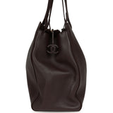 Chanel XXL "It Girl" Shopping Tote Brown Grained Calfskin Gold Hardware - Thumbnail View 3
