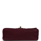 Chanel Mini "Souplissimo" Flap Bag Burgundy Suede Gold Hardware - Thumbnail View 6